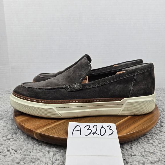 Allen Edmonds Burke Grey Suede Venetian Slip On Casual Loafer Mens 11.5 D 3938 - Picture 1 of 15